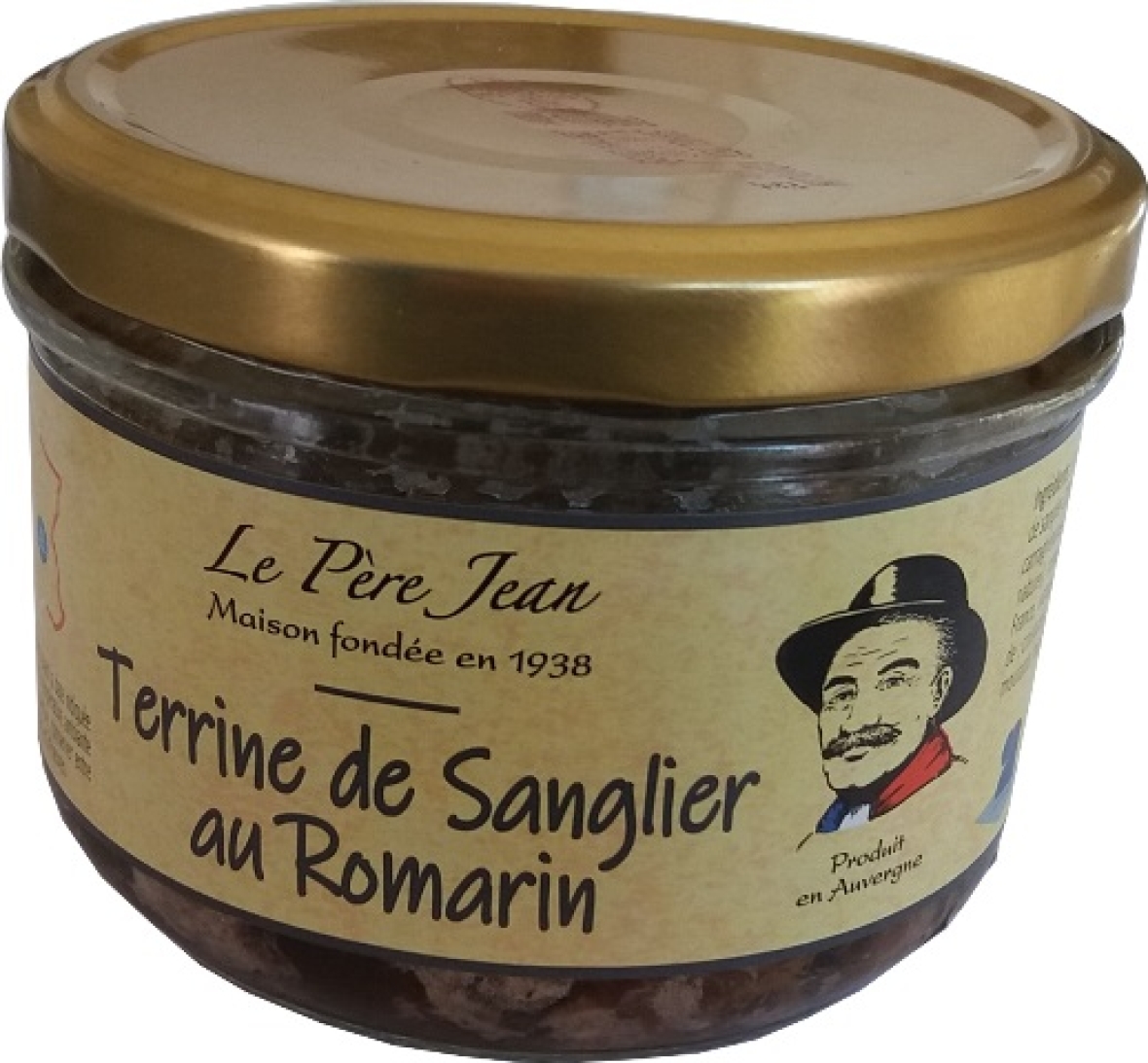 Terrines Artisanales du Cantal Terrine de Sanglier au romarin ACHATS GRPOUPES CE